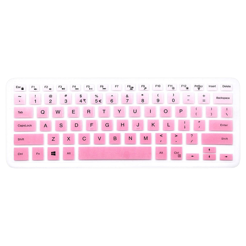 Keyboard Skin Compatible With 13 3 Dell Inspiron 13 5000 7000 Series 5368 I5378 5379 7370 7373 7368 7378 15 6 Dell Inspiron 15 5568 5578 5579 7568 7570 7573 7579 No Numeric Keypad Ombre Pink
