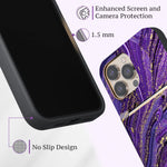 Lupa Legacy Iphone 13 Pro Max Case Wallet Case With Card Holder Protective Durable For Women And Men Iphone 13 Pro Max Flip Cell Phone Case Folio Credit Cover Purple Glamour 6 7 Inch