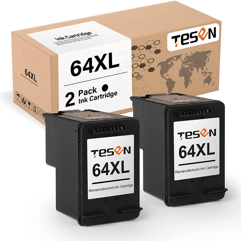 64Xl Ink Cartridge Replacement For Hp 64 Xl 64Xl To Use With Hp Envy Photo 6222 6234 6258 7130 7158 7832 7864 Aio Series Tango X Series Printer 2 Black Combo