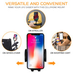 Stroller Phone Holder Universal Gooseneck Flexible Long Arm Lazy Hands Free Phone Mount Clamp Stroller Clamp Compatible With Iphone Android Galaxy 360 Degree Rotation Perfect For Moms On The Go