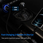 20W Fast Usb C Car Charger Aymla Compatible For Iphone 13 Pro Max Mini 12 11 Xs X Xr 8 Plus Se 2020 Ipad Air 3 Rapid Charging Automobile Charger Pdpps Qc 3 0 Car Adapter 6Ft Mfi Certified Cable
