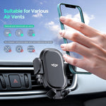 Car Phone Holder Mount Air Vent Car Phone Mount With Stable Clip Pull Down Support Feet Compatible With Iphone 13 12 Se 11 Pro Max Xs Xr Galaxy Note 20 S20 S10 And More