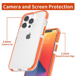 Uiamt Designed For Iphone 13 Pro Max Case 2021 Edge Orange