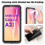 New For Samsung Galaxy A21 Phone Case With Built In Screen Protector Water