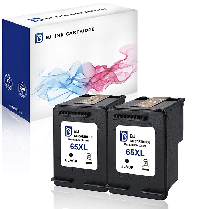 Ink Cartridges Replacement For Hp 65 Xl 65Xl Use With Envy 5052 5055 5058 Deskjet 2622 3755 2624 2652 2655 3720 3752 3721 3722 3723 3730 3732 3758 Printer 2 Bl