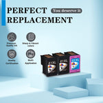 61 Xl Ink Cartridges Replacement For Hp 61Xl Hp 61 For Hp Envy 4500 Deskjet 1000 1056 1510 1512 1010 1055 Officejet 4630 Printer 2 Black 1 Tri Color 3 Pack