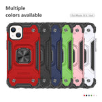 Lozop Compatible With Iphone 13 Case Military Grade Shockproof Cover Protective Phone Case With Screen Protector For Iphone 13 6 1 Inchred