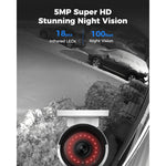 5MP PoE Security Camera 10pcs 8x Bullet Camera with 2x Dome Camera a 16CH NVR 3TB HDD