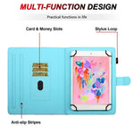Universal Tablet Case For 9 5 10 5 Inch Colorful Wallet Stand Cover For Fire Hd 10 New Ipad 7Th 6Th 5Th Gen Ipad Air Ipad Pro Samsung Galaxy Tab S5E S6 A E 4 Huawei Rca Lg Flying Butterfly