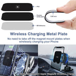 Phone Magnet Sticker For Magnetic Phone Mount Becarsir Stylish Pattern Metal Plates For Magnetic Car Mount Universal Magnetic Plate 10 Pack 2 Wireless Charging 4 Rectangle 4 Circle