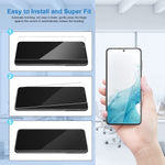 Mozaga Designed For Samsung Galaxy S22 Screen Protector 2 Pack Tempered Glass S226 1 5G Screen Protector 2 Pack S22 Camera Lens Protector Fingerprint Support Hd Clear Bubble Free