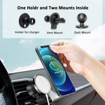 Adhesive Car Mount Compatible With Mag Safe Charger Use Together As Magnetic Phone Car Holder Car Mount On Vent Dashboard Compatible With Iphone 12 Iphone 13 Series