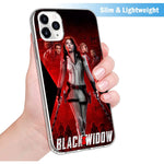 Compatible With Iphone 13 Pro Max Case Cool Design Premium Soft Silicone Full Body Protective Clear Case For Men Women Girl Boy Powerful Black Widow 1