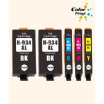 5 Pack Colorprint Compatible 934 935 Ink Cartridge Replacement For Hp 934Xl 935Xl Work With Officejet Pro 6230 6830 6835 6836 6220 6800 6812 6815 6820 6822 6825