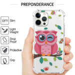 Coveron Designed For Apple Iphone 13 Pro Case Slim Flexible Tpu Clear Phone Cover Owl