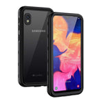 Lanhiem Samsung Galaxy A10E Case Ip68 Waterproof Dustproof Shockproof Case With Built In Screen Protector Full Body Sealed Underwater Protective Cover For Galaxy A10E Black Clear