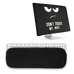 Black White Dont Touch Monitor Cover Keyboard Pouch Compatible With Apple Imac 27 Imac Pro 27 Magic Keyboard W Numeric Keypad