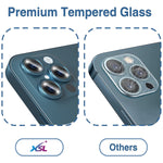 Camera Lens Protector Compatible With Iphone 12 Pro Max 6 7 Pacific Blue Alloy Frame Tempered Glass Easy To Install Case Friendly New Version