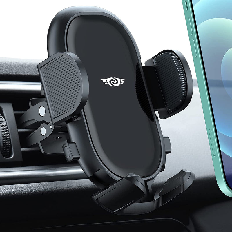 Car Phone Holder Mount Air Vent Car Phone Mount With Stable Clip Pull Down Support Feet Compatible With Iphone 13 12 Se 11 Pro Max Xs Xr Galaxy Note 20 S20 S10 And More