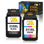 Ink Cartridge Replacement For Canon Pg 210Xl Cl 211Xl 210Xl 211Xl Combo For Pixma Ip2702 Mp230 Mp240 Mp250 Mp280 Mp480 Mp490 Mp495 Mx340 Mx330 Mx320 Printer Bl