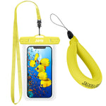 Joto 1 Universal Waterproof Pouch 1 Floating Wrist Strap For Camera Iphone 13 Pro Max Mini 12 11 Pro Max Xs Max Xr X 8 7 6S Plus Se Galaxy S20 Ultra S10 Up To 7 Yellow