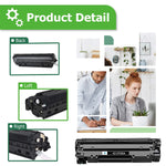 Compatible Toner Cartridge Replacement For Hp 83A Cf283A 83X Cf283X Pro Mfp M127Fw M125Nw M201Dw M225Dw M225Dn M127Fn M201N M125A Printer Ink Black 2 Pack