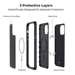 Pitaka Protective Case For Iphone 12 Pro Magez Case Pro 2 Compatible With Magez Chargers Durable Drop Tested Magnetic Cover With Tpu Bumpers Shock Absorbing Protection
