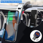 Wireless Car Phone Holder Mount Charger 15W Dayedz Auto Clamping Air Vent Dashboard Qi Charger Qc3 0 Car Charger Compatible With Iphone 12 11 Pro Xs Xr X 8 Series Galaxy S20 S10 S10 S9 Note 20 10