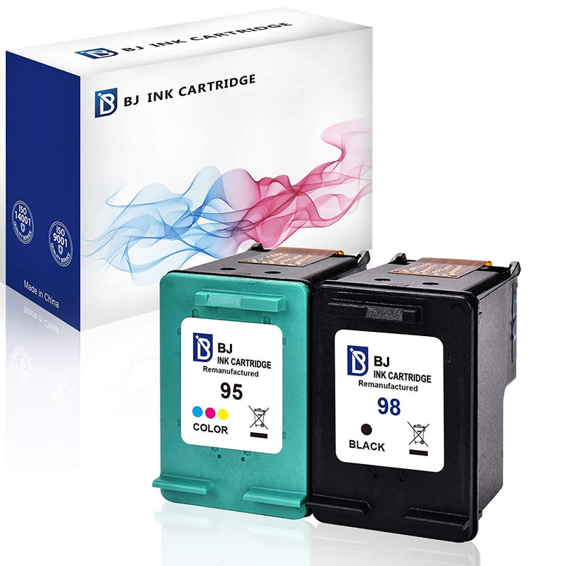 Ink Cartridge Replacement For Hp 98 95 For Hp Officejet 150 100 6310 Photosmart 8050 C4180 C4150 Deskjet 460 5940 Printer 1 Black 1 Tri Color