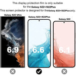 2 2 Pack Galaxy S22 Plus Screen Protector Include 2 Pack Tempered Glass Screen Protector 2 Pack Tempered Glass Camera Lens Protector 9H Hardness Anti Scratch Anti Fingerprint For Galaxy S22 Plus 5G