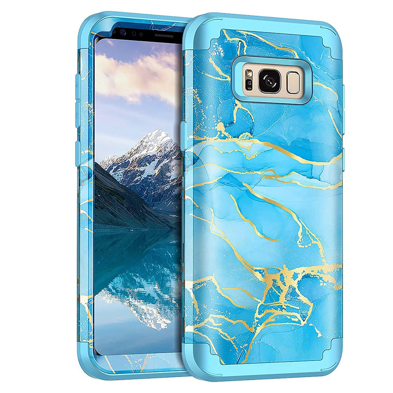 New For Galaxy S8 Case Heavy Duty Shockproof 3 Layer Hard Pc Soft Silicone