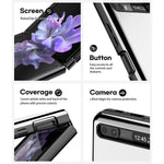 New For Galaxy Z Flip Case 2020 With Hinge Coverage Luxury 360 Protecti