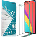 3 Pack Slanku Tempered Glass For Samsung Galaxy A42 5G Screen Protector Bubbles Free 9H Hardness Anti Scratch