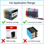 Refill Ink Kit Regular Dye Ink Bottle For Pgi 1200 Pgi 1200Xl Maxify Mb2020 Mb2120 Mb2320 Mb2720 Printer 1Black 1Cyan 1Magenta 1Yellow High Yield For Refi