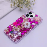 Guppy Compatible With Iphone 13 Pro Max Case For Women Girls Luxury 3D Handmade Bling Rhinestone Diamond Glitter Shiny Crystal Gems Pumpkin Car Flowers Soft Protective Case 6 7 Inch Ql1481 I13Pm 1