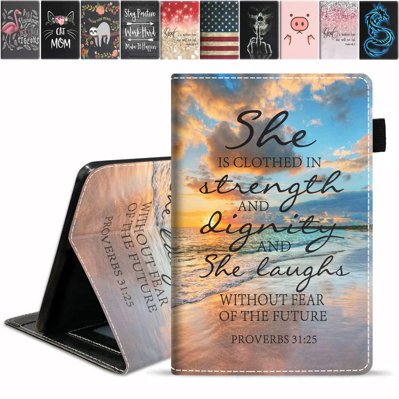 New Fqtbceari Case For Amazon Fire Hd 10 Tablet 10 1 Inch 9Th 7Th Generation 2019 2017 Release Slim Pu Leather Cover With Card Slot Pencil Holder B