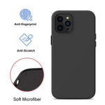 Luvvitt Liquid Silicone Case Designed For Iphone 13 Pro Shockproof Drop Protection Slim Soft Scratch Resistant Gel Cover For Apple Iphone 13 Pro 2021 6 1 Inch Black