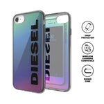 Diesel Iphone 6 6S 7 8 Iphone Se3 Case Holographic Flip Case Shock Resistant Drop Tested Protective Case With Raised Edge Holographic Black