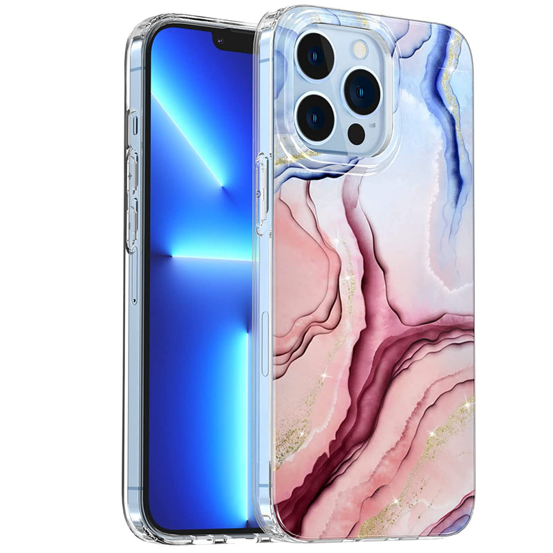 Flower Marble Clear Iphone 13 Pro Max Case For Women Never Yellowingmilitary Drop Tested Standard Slim Fit Iphone 13 Pro Max Phone Thin Case With Protective Airbag Bumper 6 7 5G 2021 10