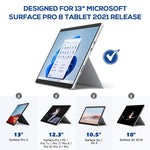 New Case For All Microsoft Surface Pro 8 Durable Pu Leather Lightweight And Slim Shell Cover Fits Surface Pro 8 Tablet 2021 Release Blue Sky Star
