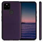 Kwmobile Tpu Case Compatible With Google Pixel 5 Case Soft Slim Smooth Flexible Protective Phone Cover Metallic Berry