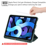 New For Ipad Air 4 Generation 10 9 Case 2020 Ipad Air 5 Generation 10 9 Case 2022 Auto Wake Sleep Feature Standing Cover Green