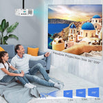 K2 Mini WiFi Projector Support 5.0 Bluetooth Transmitter Supports 1080P and 4K