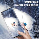 2 2 Pack Galaxy S20 Screen Protector And Camera Lens Protector Hd Clear Tempered Glass Fingerprint Support 3D Curved Scratch Resistant Bubble Free For Samsung Galaxy S20 5G 6 2