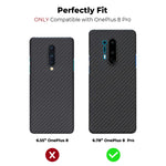 Pitaka Magnetic Phone Case For Oneplus 8 Pro Minimalist Magez Case 100 Aramid Fiber Real Aero Crafts Material 3D Grip Scratch Free Durable Perfectly Fit Cover Black Greytwill