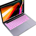 Arabic Language Silicone Keyboard Skin Cover Compatible With 2019 2020 Released 16 Inch 13 Inch Macbook Pro With Touch Bar And Touch Id A2141 A2289 A2251 A2338 M1 Chip Eu Us Layout Pink