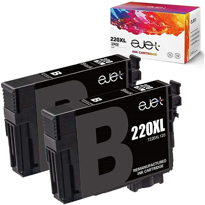 Ink Cartridge Replacement For Epson 220 Xl 220Xl T220Xl Used For Wf 2750 Wf 2760 Wf 2630 Wf 2650 Wf 2660 Xp 320 Xp 420 Xp 424 Printer 2 Black