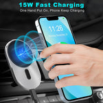 Magnetic Wireless Car Charger 15W Fast Car Charger With Stronger Magnetic Upgraded Air Vent Car Holder Mount Compatible For Iphone 13 12 Series