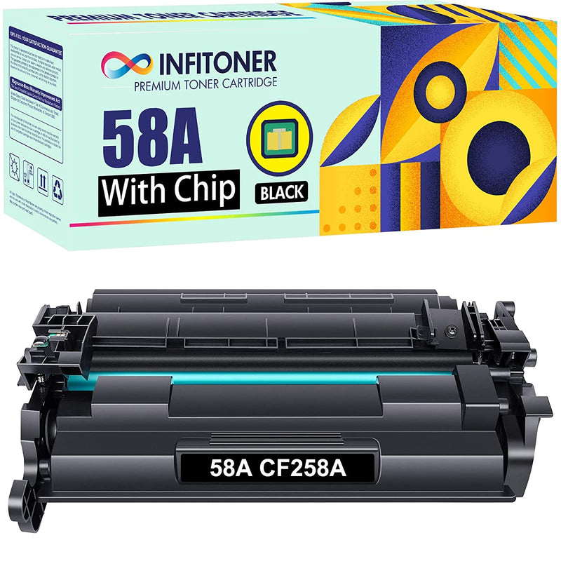 Compatible 58A Cf258A Toner Cartridge Replacement For Hp 58A Cf258A 58X Cf258X Pro M404N M404Dn M404Dw Mfp M428Fdw M428Fdn M428Dw M404 M428 Printer With Chip