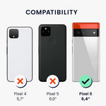 Kwmobile Tpu Silicone Case Compatible With Google Pixel 6 Case Slim Phone Cover With Soft Finish White Matte